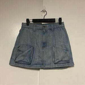 Carmar Skirt Mini Denim Cargo Pocket Helius Blue Size 27